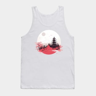 Japan Fuji San / minimalist  print Tank Top